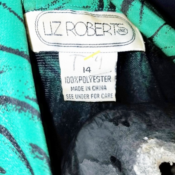 Vintage Liz Roberts Buttoned Funky Ladies Top - Picture 7 of 8